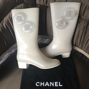 Authentic CHANEL Rainboots